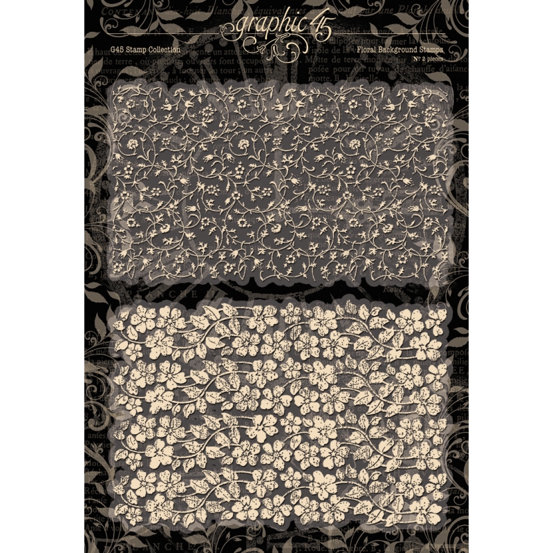 Graphic 45 - Floral Background Stamps