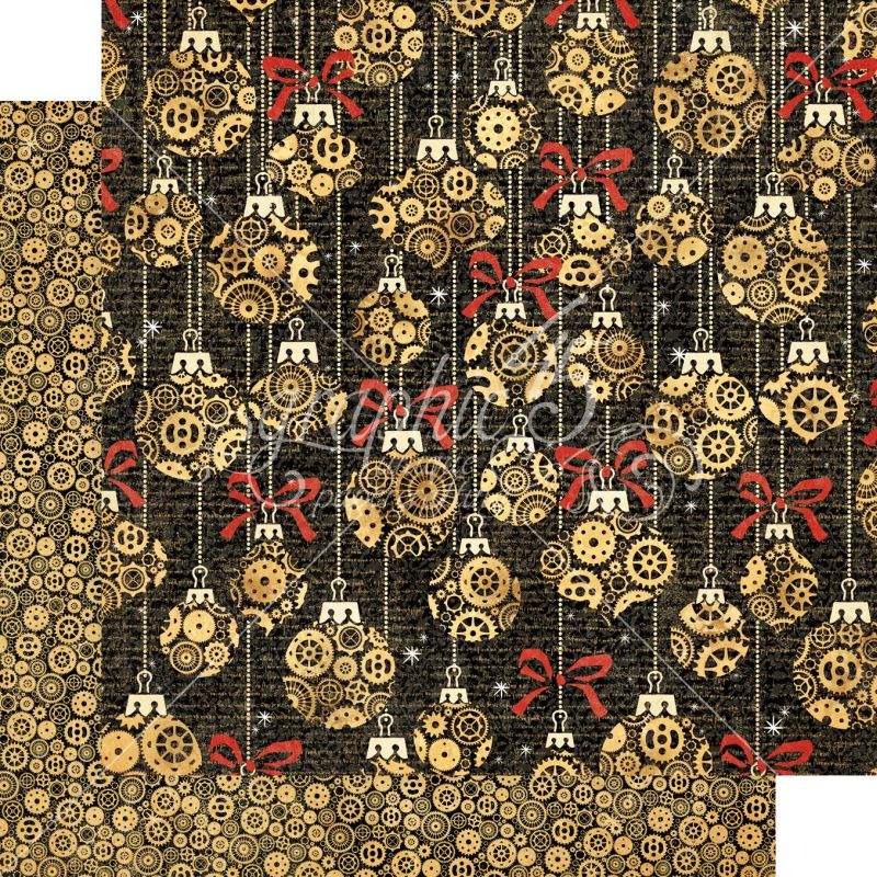 Graphic 45 - Christmas Time - Making Spirits Bright 12"x12" Paper (x5 Sheets)