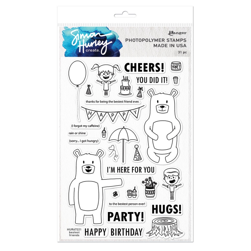 Simon Hurley - Bestest Friends stamp set