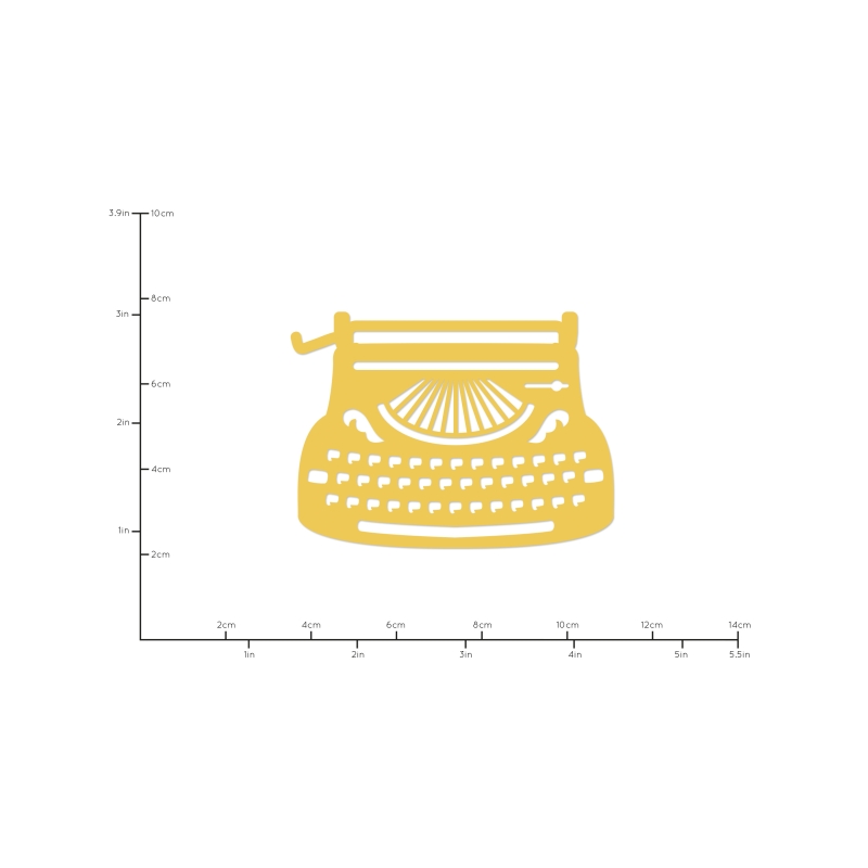 Decorative Die Typewriter