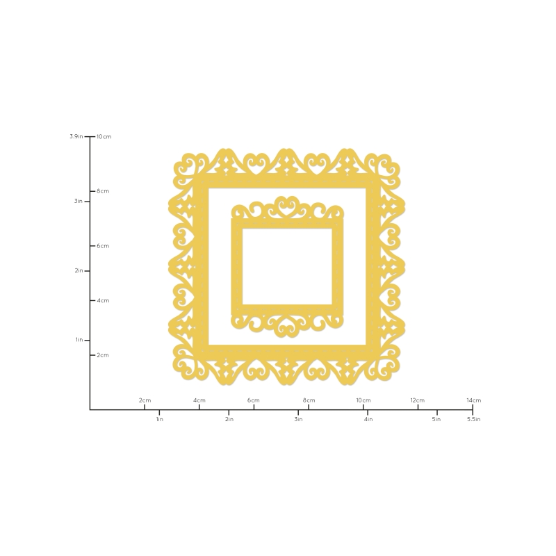 Die Square Vintage Frame