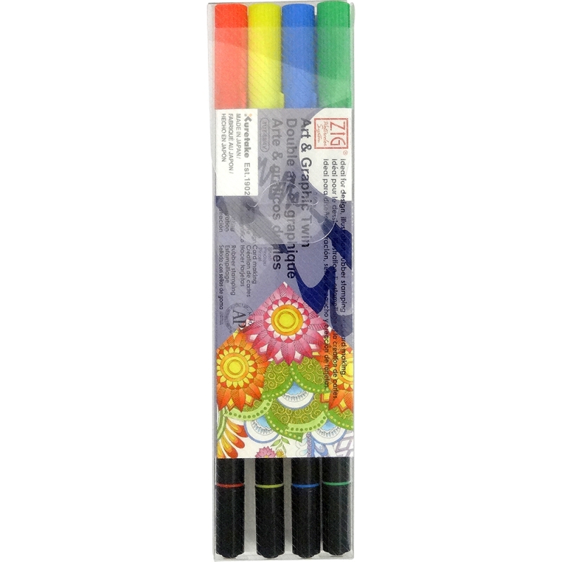 Zig Art & Graphic Twin x4 Core4 Colour Set (Core)