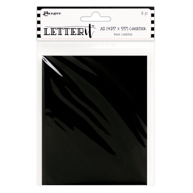 Ranger - Letter It  - Cardstock Black
