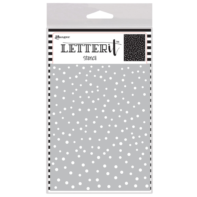 Ranger - Letter It - Dancing Dots Stencil
