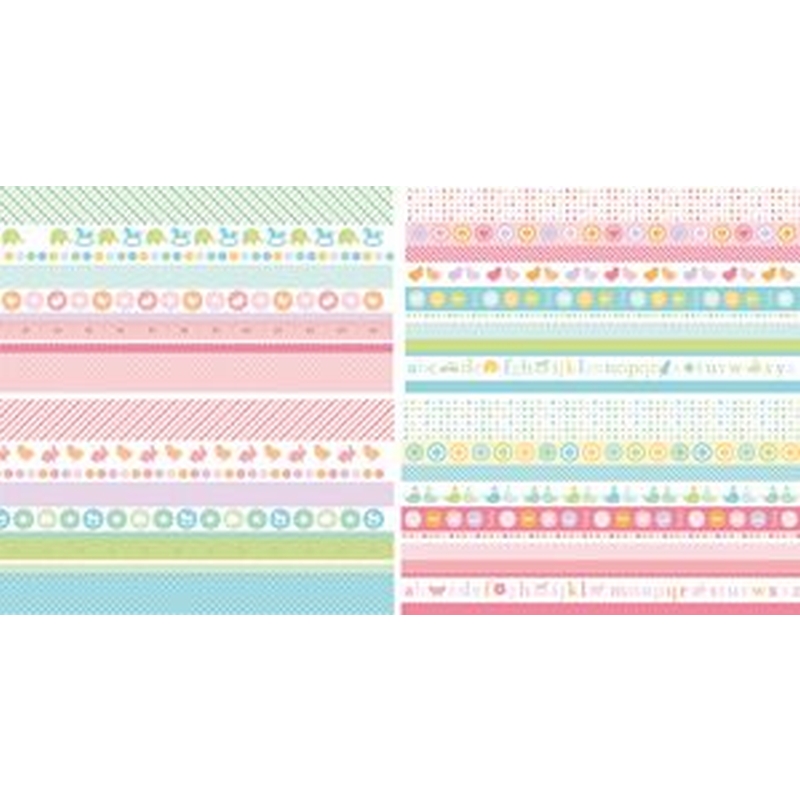 Martha Stewart Crafts - 6X12 Border Pad Baby Boy-Girl