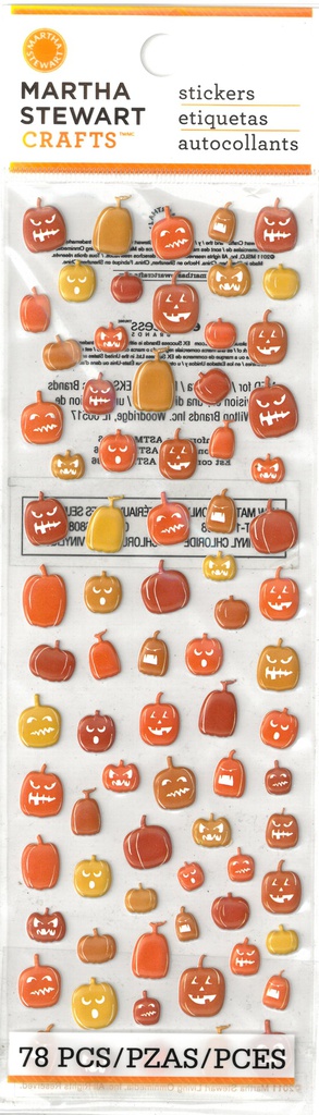 Martha Stewart Crafts - Pumpkin Foam Icon Stickers