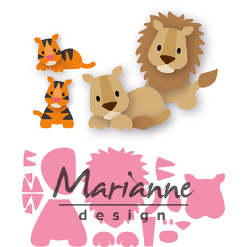 Marianne Designs - Eline's Lion & Tiger die set