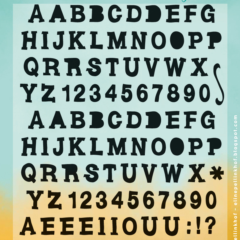 Eline's hand lettering - Bold
