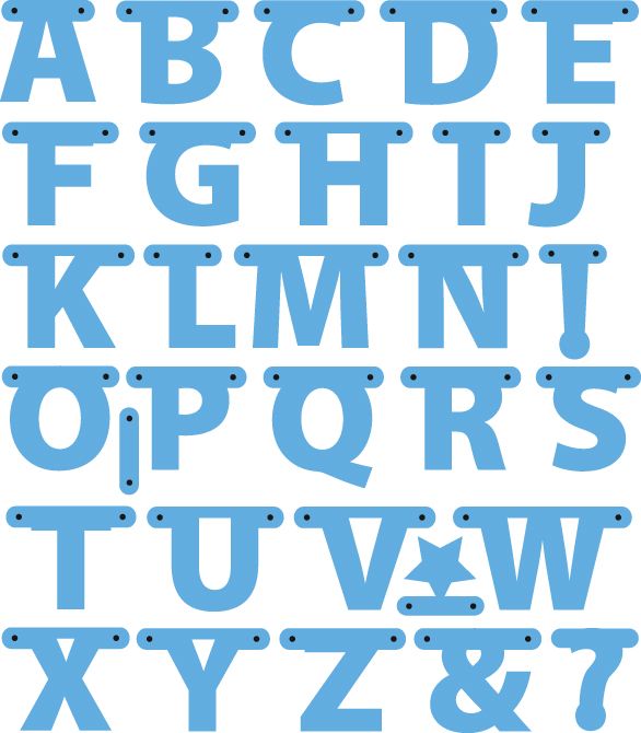 Alphabet garland