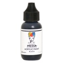 Dina Wakley MEdia Acrylic Paint - Black (1oz)