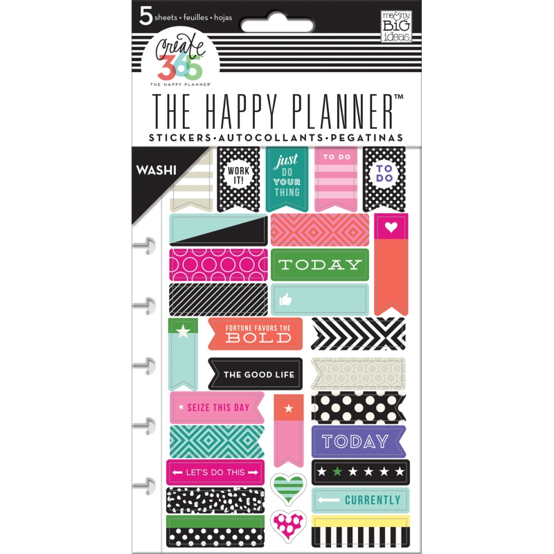 Happy Planner - Washi Stickers - Bold