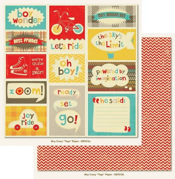 Boy Crazy Tags Paper