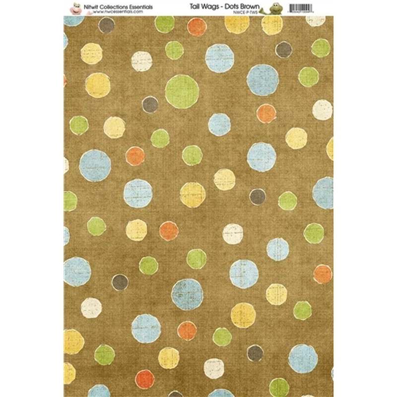 Nitwits - Dots Brown Paper A4 (10sheets)