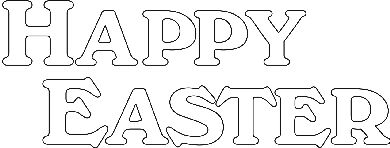 Happy Easter - Traditional Wood Mounted Stamp