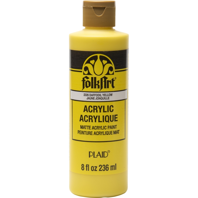 FolkArt Acrylic Paint - Daffodil Yellow (8oz)