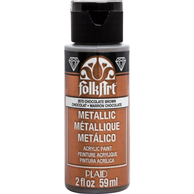 FolkArt Metallic - Chocolate Brown (2oz)