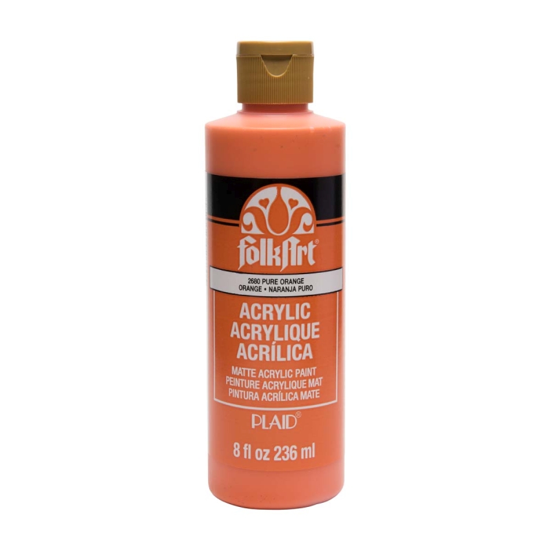 FolkArt Acrylic Paint - Pure Orange (8oz)