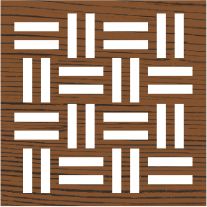 Plaid Fabric Creations™ Block Printing Stamp - Basket Weave (Small)