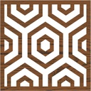 Plaid Fabric Creations™ Block Printing Stamp - Hex Honeycomb (Medium)