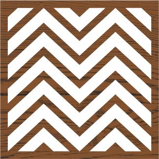 Plaid Fabric Creations™ Block Printing Stamp - Chevron (Medium)