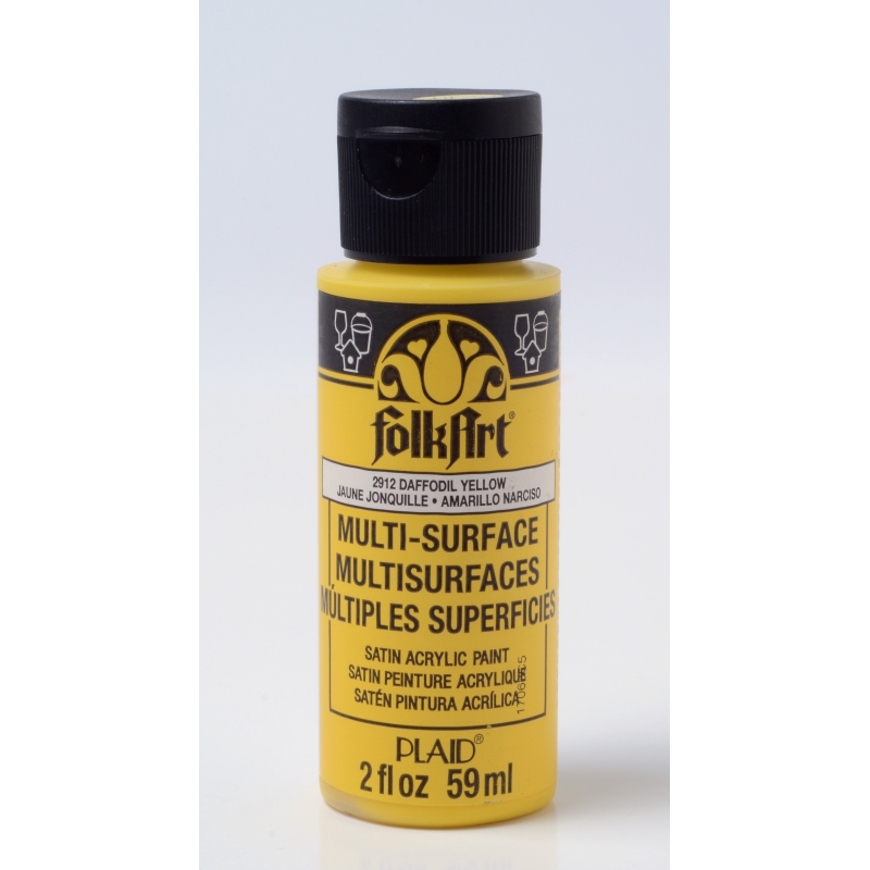 FolkArt Multi-Surface Satin - Daffodil Yellow (2oz)