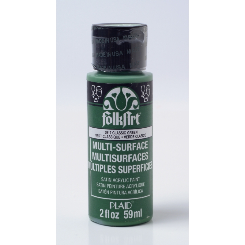 FolkArt Multi-Surface Satin - Classic Green (2oz)
