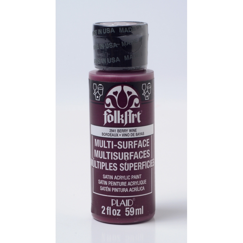FolkArt Multi-Surface Satin - Berry Wine (2oz)