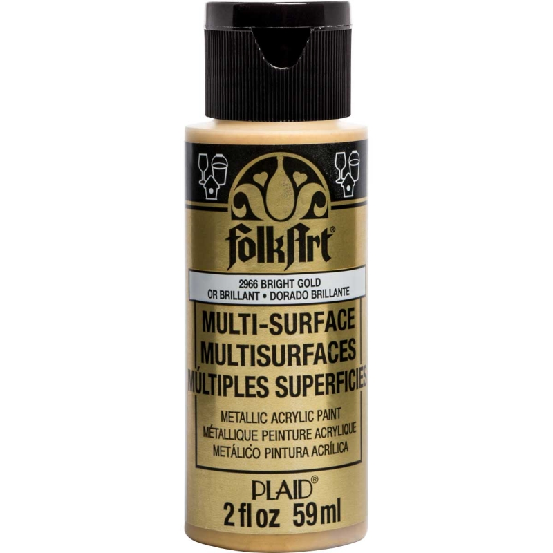 FolkArt Multi-Surface Metallic - Bright Gold (2oz)