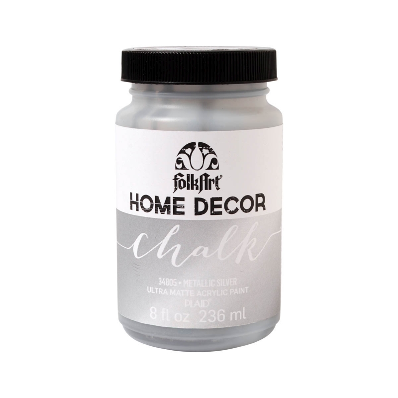 FolkArt Home Décor - Metallic Silver Chalk Paint (8oz)
