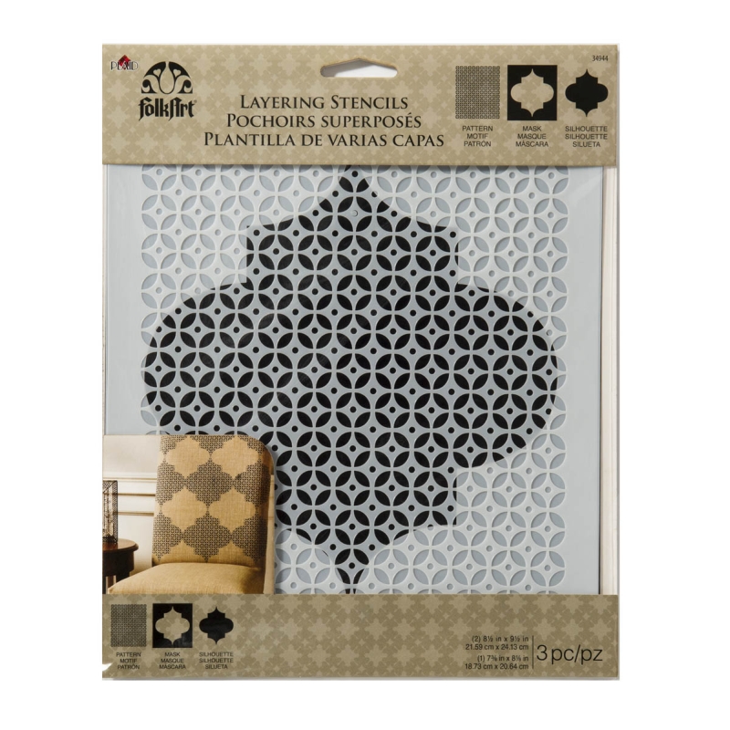 FolkArt Home Décor - Trellis Stencil 