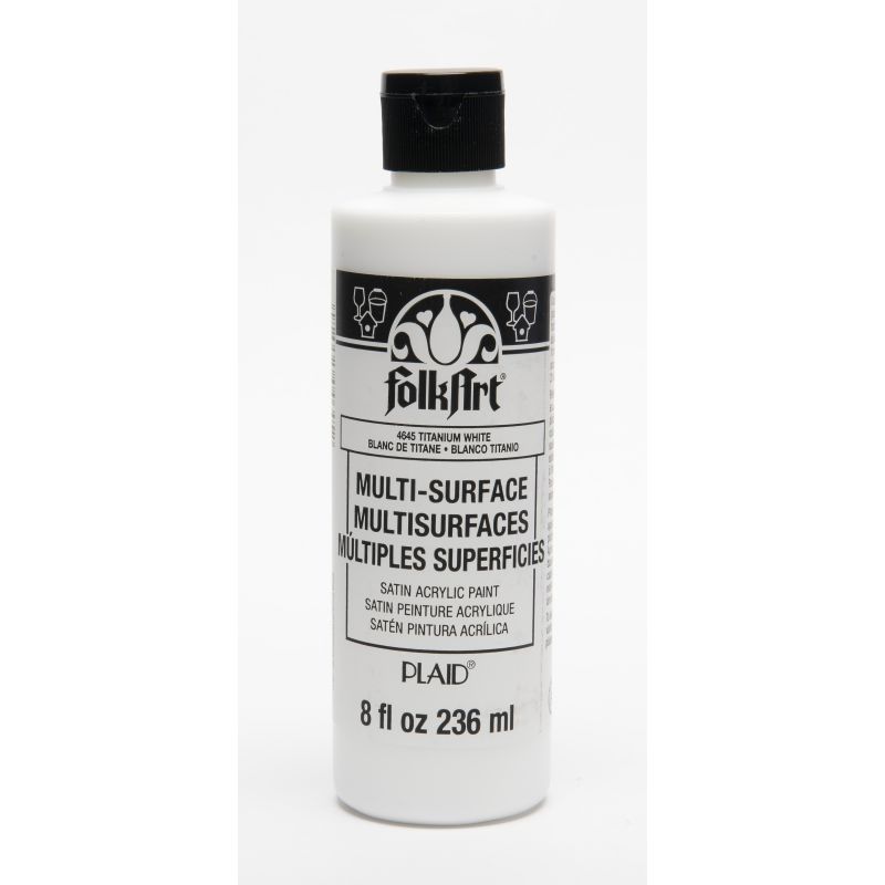 FolkArt Multi-Surface Satin - Titanium White (8oz)