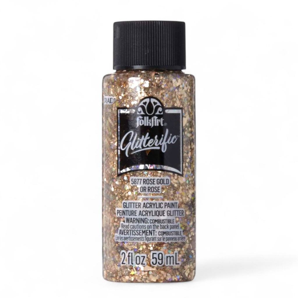 FolkArt Glitterific - Rose Gold (2oz)