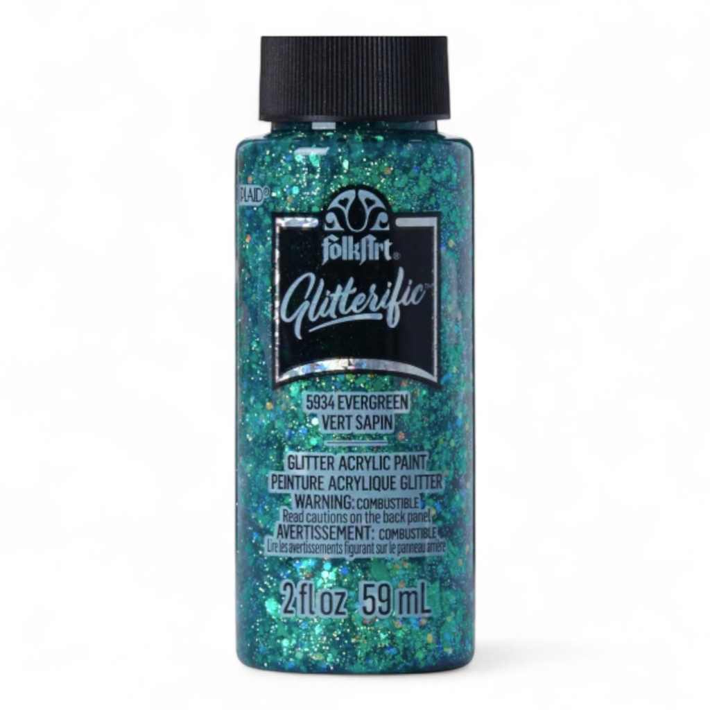 FolkArt Glitterific - Evergreen (2oz)