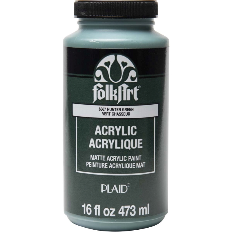 FolkArt Acrylic Paint - Hunter Green (16oz)