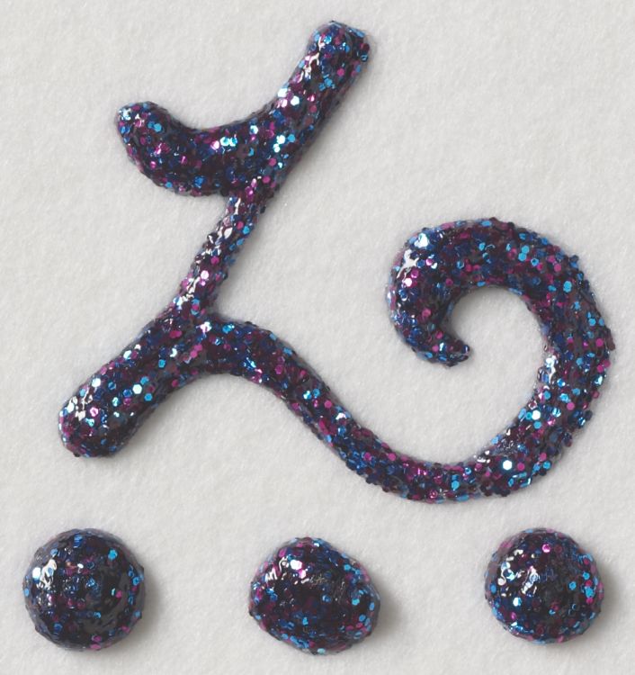 Plaid Fashion Relief™ Dimensional Fabric Paint – Glitter Blue Indigo (1.1oz)