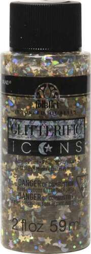 FolkArt Glitterific Icons - Stars and Moons (2oz)