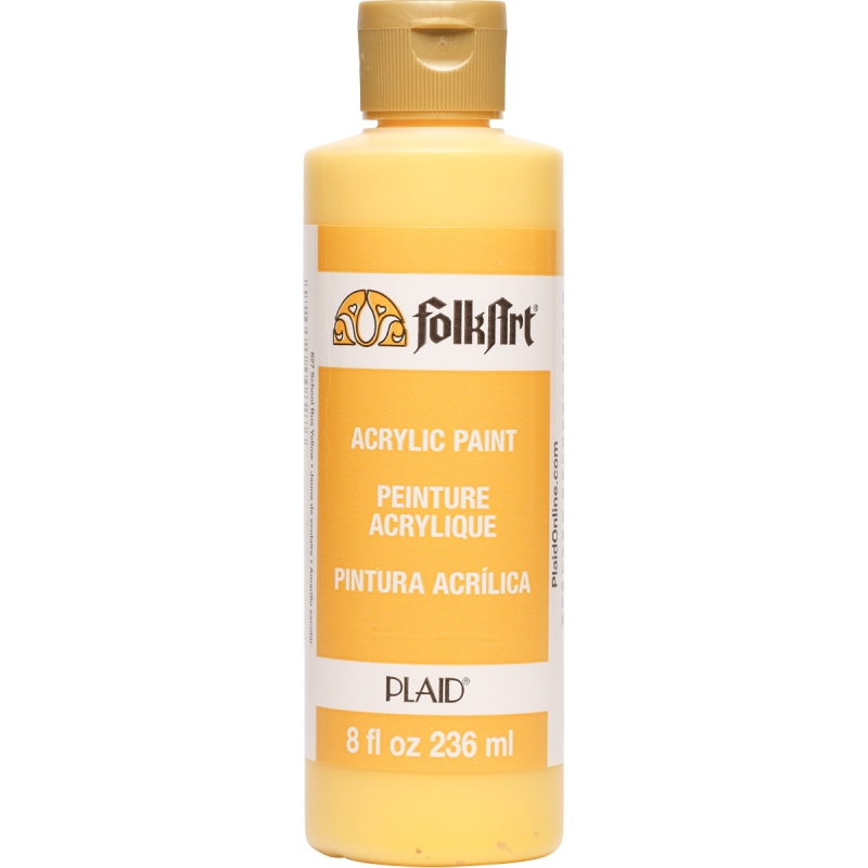 FolkArt Acrylic Paint - School Bus Yellow (8oz)