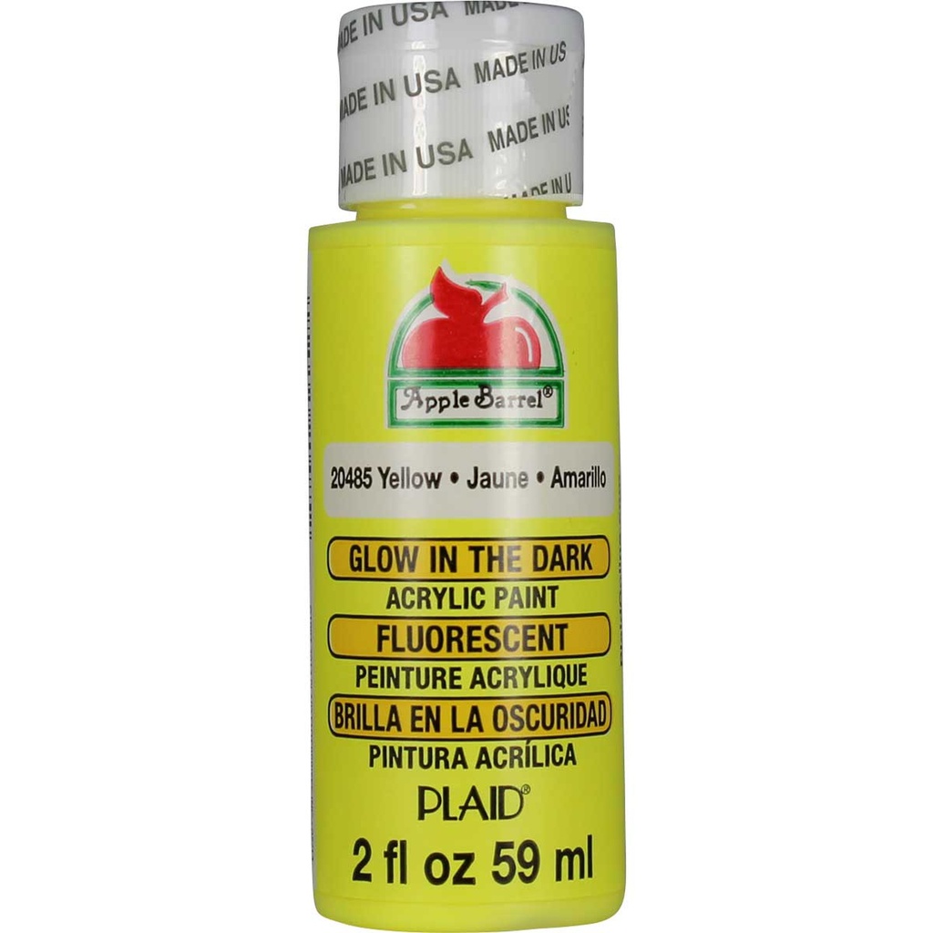 Apple Barrel - Glow in the Dark Yellow (2oz)