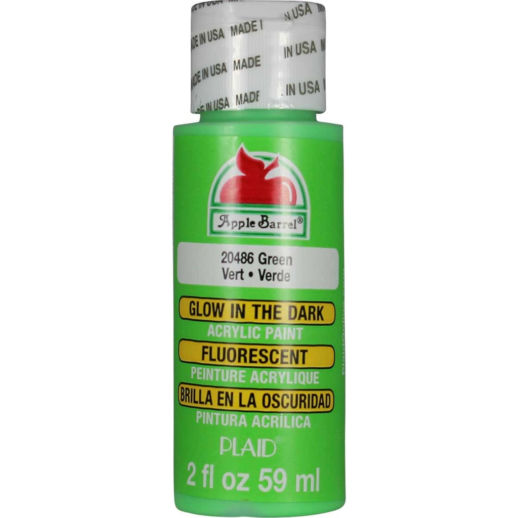 Apple Barrel - Glow in the Dark Green (2oz)