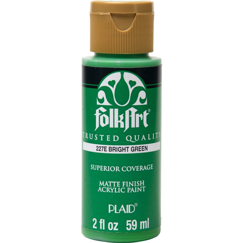 FolkArt Acrylic Paint - Bright Green (2oz)
