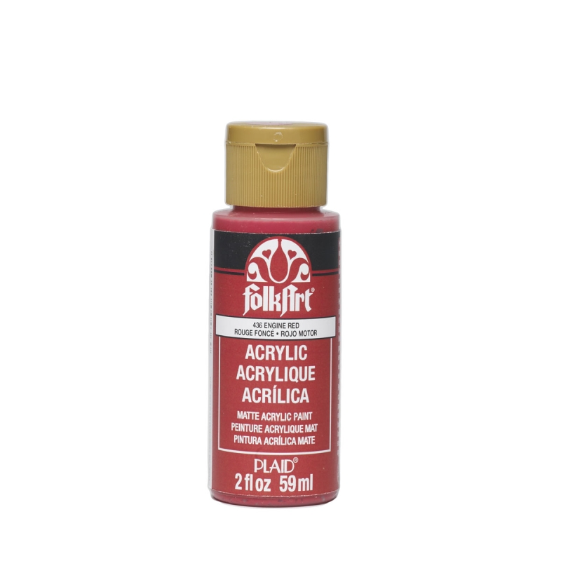 FolkArt Acrylic Paint - Engine Red (2oz)