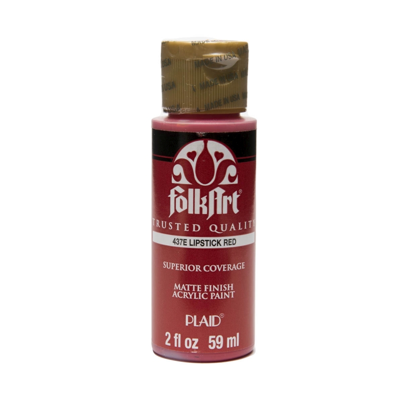 FolkArt Acrylic Paint - Lipstick Red (2oz)