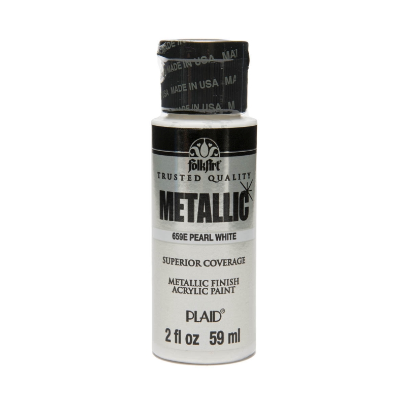 FolkArt Metallic - Pearl White (2oz)