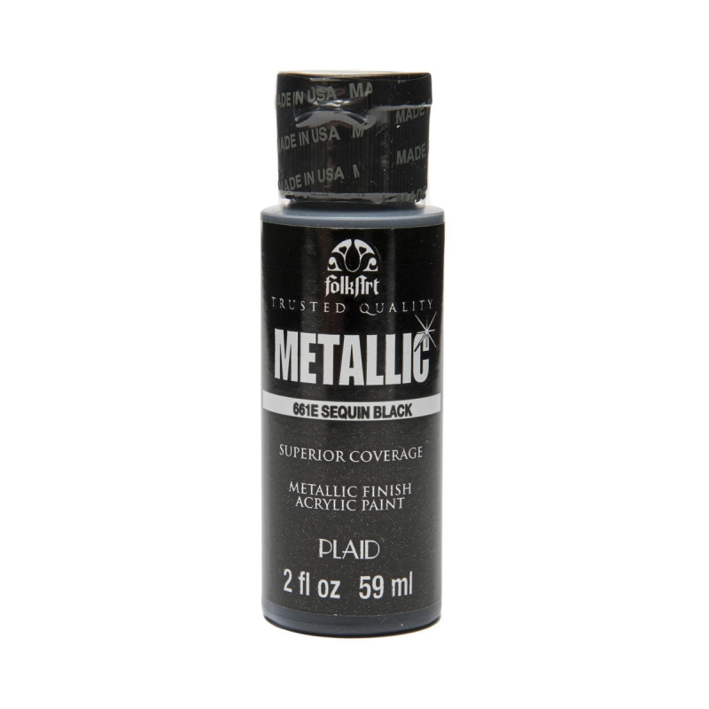 FolkArt Metallic - Sequin Black (2oz)