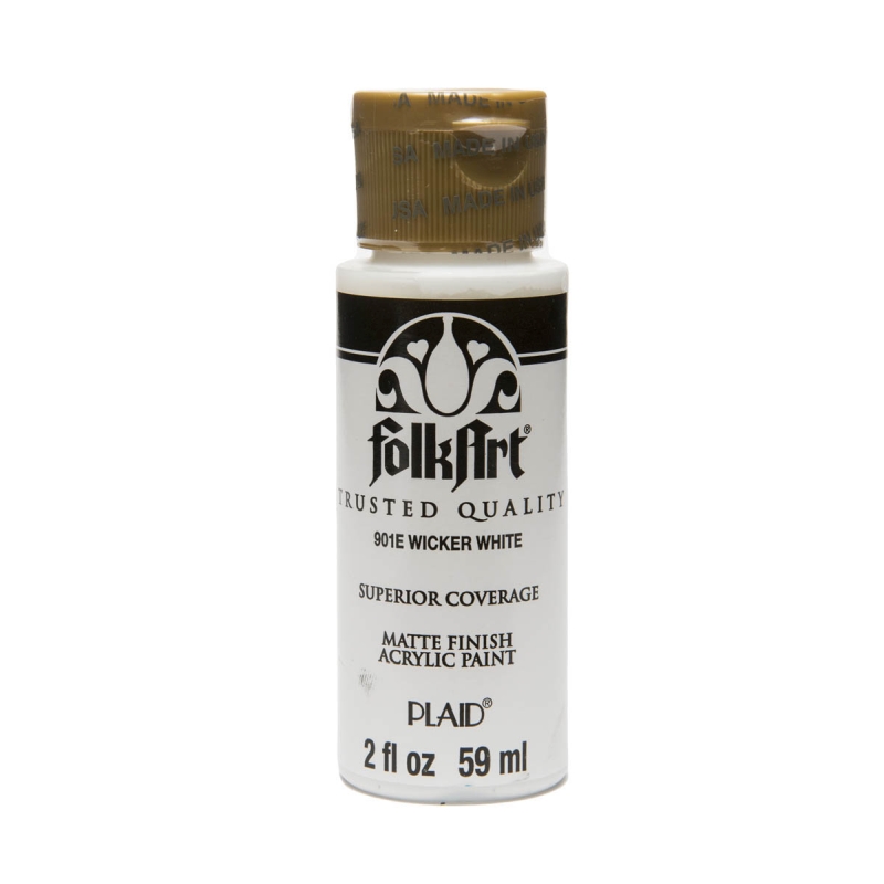 FolkArt Acrylic Paint - Wicker White (2oz)