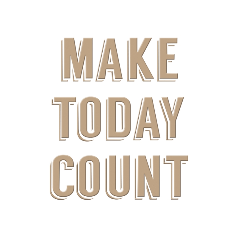 Spellbinders Glimmer Plate - Make Today Count 
