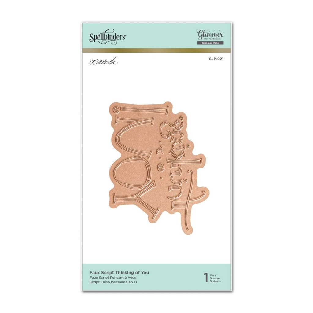 Spellbinders - Thinking of You Glimmer Plate