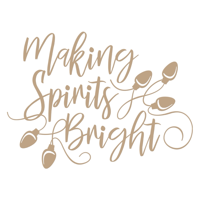 Spellbinders - Making Spirits Bright Holiday Glimmer Plate