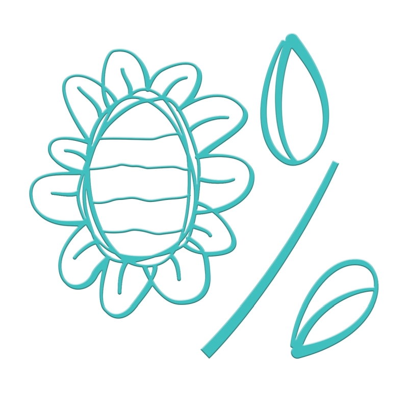 Jane Davenport Sunflower Journal die set