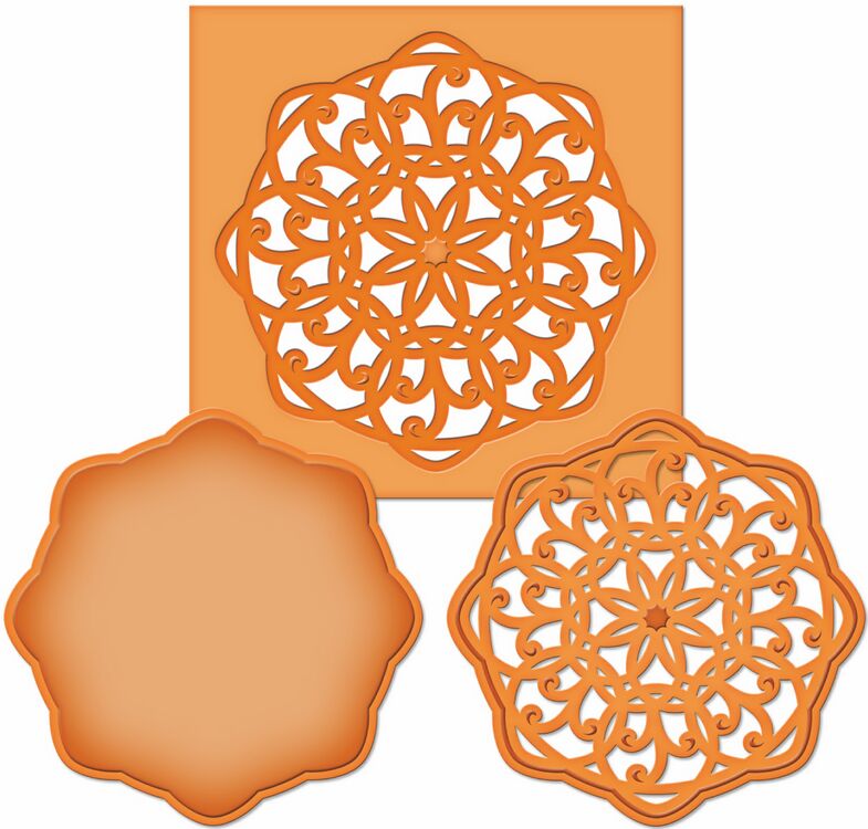 Spellbinders Die D-Lites - Medallion Five